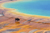 Bison walking near Grand Prismatic Spring, Yellowstone National